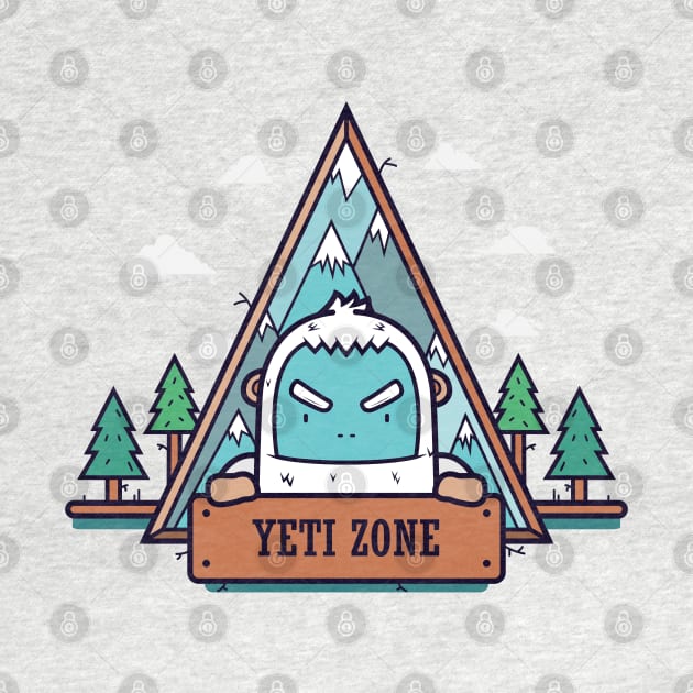 Yeti Zone: Beware by UniqueDesignsCo